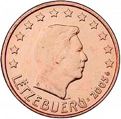 1 cent 2005 Large Obverse coin