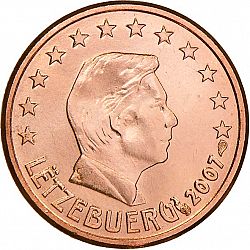 1 cent 2007 Large Obverse coin