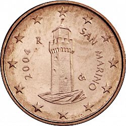 1 cent 2004 Large Obverse coin