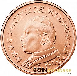 1 cent 2002 Large Obverse coin