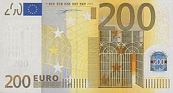 200 Euro 2002 Large Obverse coin