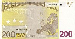 200 Euro 2002 Large Reverse coin