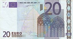 20 Euro 2002 Large Obverse coin