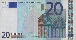 20 Euro 2002 Large Obverse coin