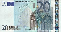 20 Euro 2002 Large Obverse coin