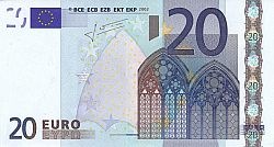 20 Euro 2002 Large Obverse coin