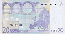 20 Euro 2002 Large Reverse coin