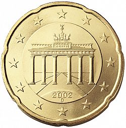 20 cents 2002 Large Obverse coin