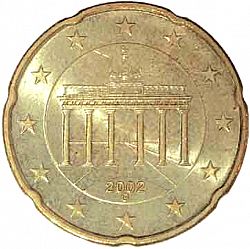 20 cents 2002 Large Obverse coin