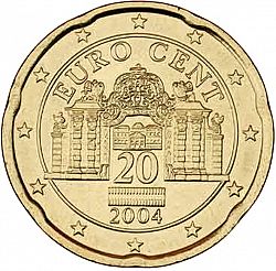 20 cents 2004 Large Obverse coin