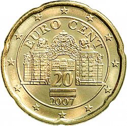 20 cents 2007 Large Obverse coin