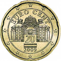 20 cents 2009 Large Obverse coin