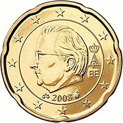 20 cents 2008 Large Obverse coin