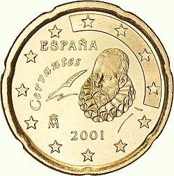 20 cents 2001 Large Obverse coin