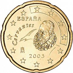 20 cents 2003 Large Obverse coin