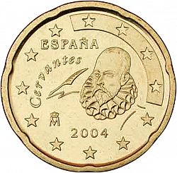 20 cents 2004 Large Obverse coin