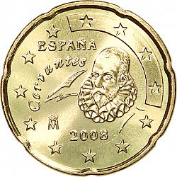 20 cents 2008 Large Obverse coin