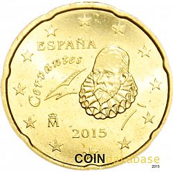 20 cents 2015 Large Obverse coin