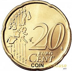 20 cents 2002 Large Reverse coin