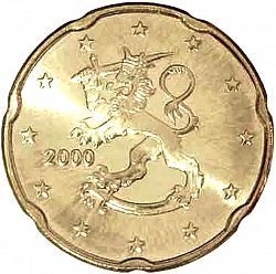 20 cents 2000 Large Obverse coin