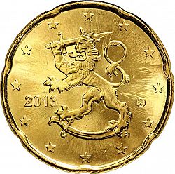 20 cents 2013 Large Obverse coin