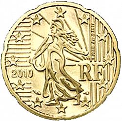 20 cents 2010 Large Obverse coin