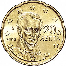 20 cents 2006 Large Obverse coin