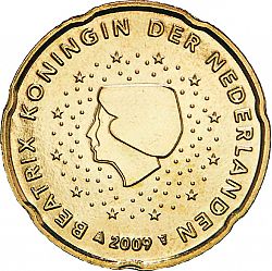 20 cents 2009 Large Obverse coin