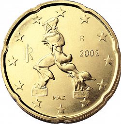 20 cents 2002 Large Obverse coin