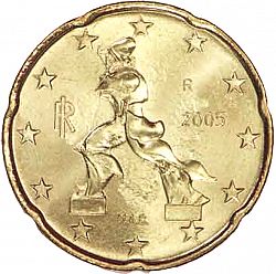 20 cents 2005 Large Obverse coin