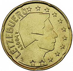 20 cents 2004 Large Obverse coin