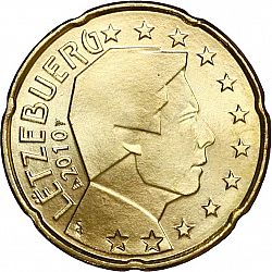 20 cents 2010 Large Obverse coin