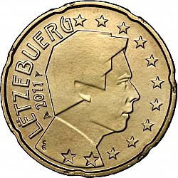 20 cents 2011 Large Obverse coin