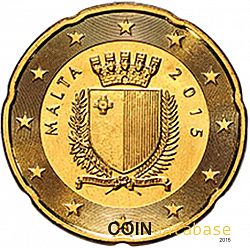 20 cents 2015 Large Obverse coin