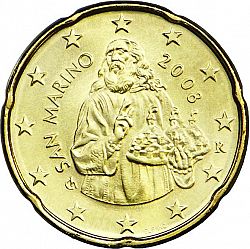 20 cents 2008 Large Obverse coin