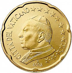 20 cents 2002 Large Obverse coin