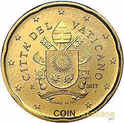 20 cents 2017 Large Obverse coin