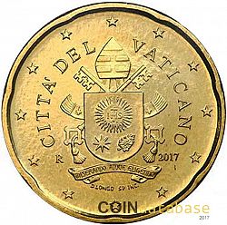20 cents 2017 Large Obverse coin