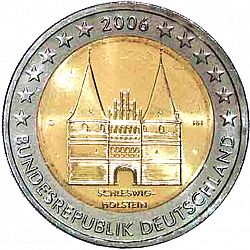 2 Euro 2006 Large Obverse coin