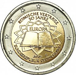 2 Euro 2007 Large Obverse coin