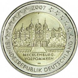 2 Euro 2007 Large Obverse coin