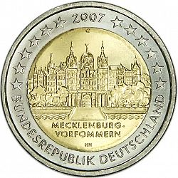 2 Euro 2007 Large Obverse coin