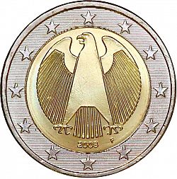 2 Euro 2008 Large Obverse coin