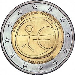 2 Euro 2009 Large Obverse coin