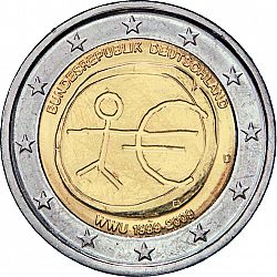 2 Euro 2009 Large Obverse coin