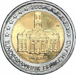 2 Euro 2009 Large Obverse coin