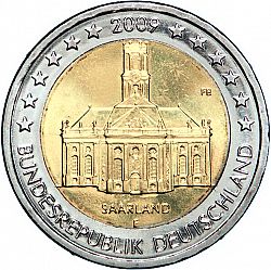 2 Euro 2009 Large Obverse coin