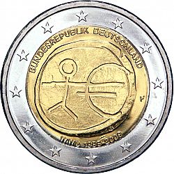 2 Euro 2009 Large Obverse coin