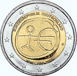 2 Euro 2009 Large Obverse coin