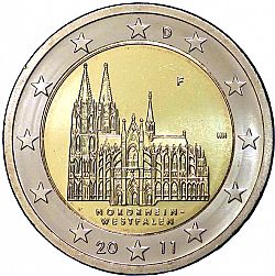 2 Euro 2011 Large Obverse coin